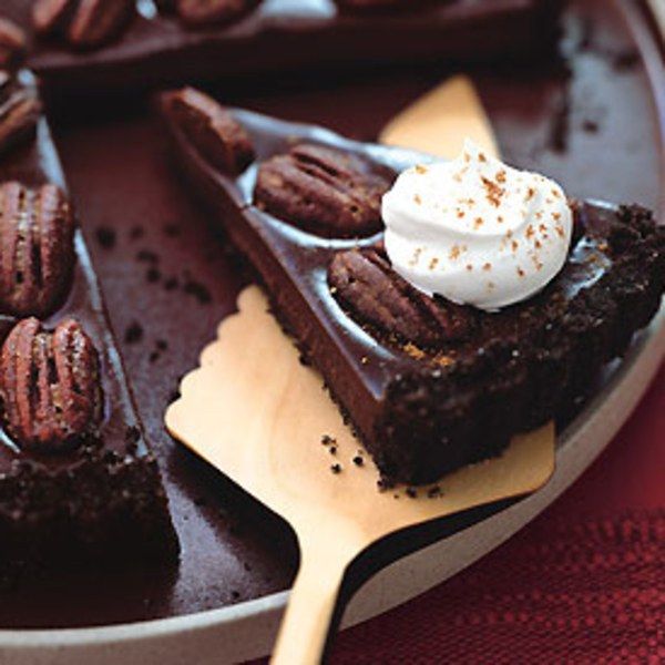 Mexican Chocolate Tart with Cinnamon-Spiced Pecans