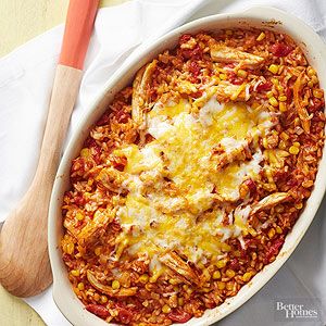 Mexican Corn and Chicken Casserole