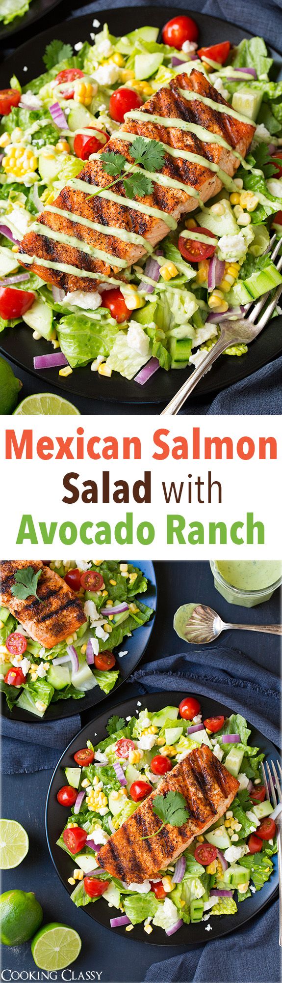 Mexican Grilled Salmon Salad