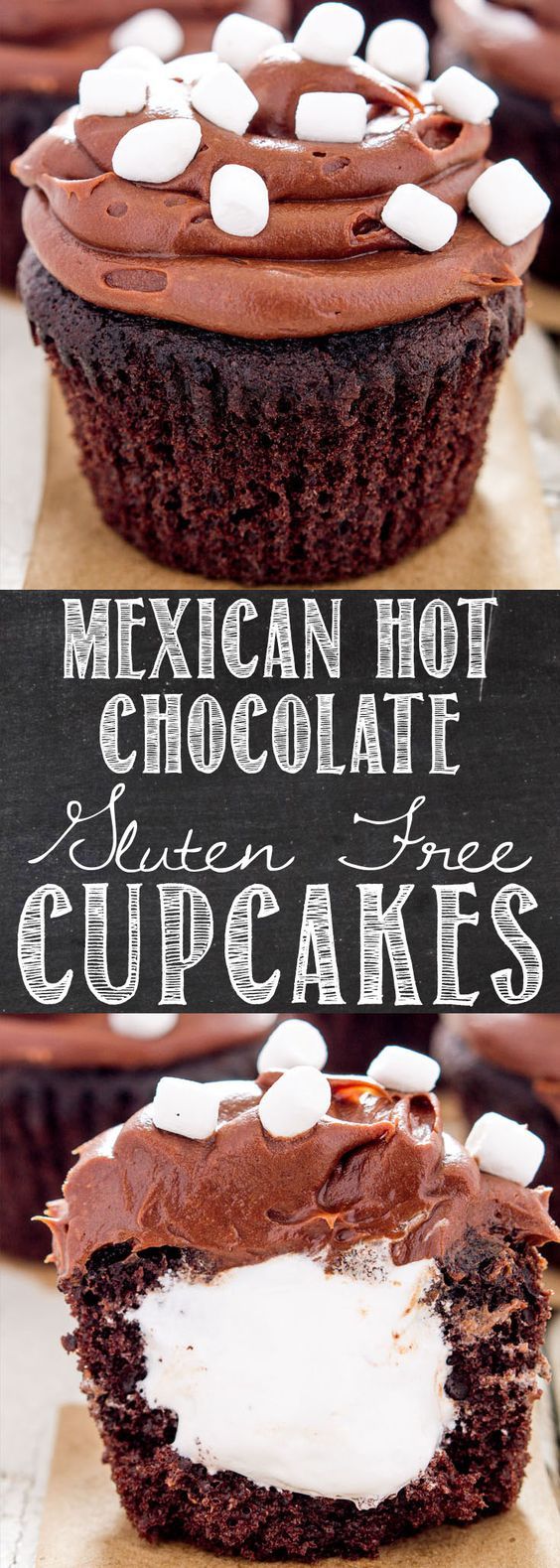 Mexican Hot Chocolate Gluten Free Cupcakes