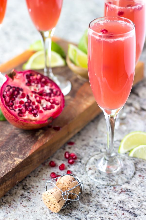 Mexican Pomegranate Mimosas