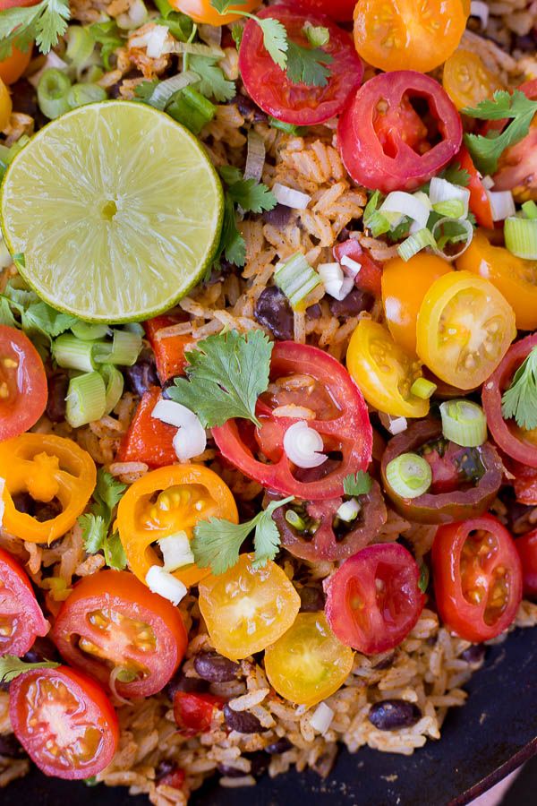 Mexican Rice and Bean Skillet