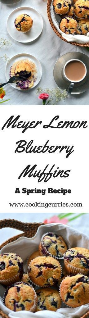 Meyer Lemon Blueberry Muffins