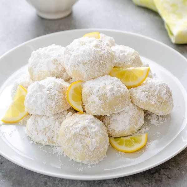 Meyer Lemon Greek Butter Cookies