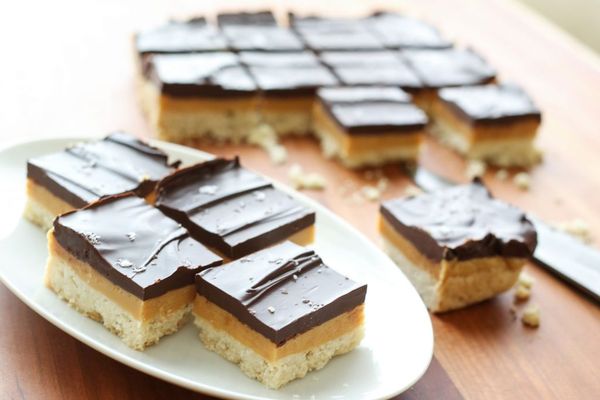 Millionaire Bars (traditional and gluten free recipes