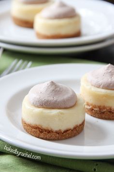 Mini Baileys Cheesecakes with Chocolate Whipped Cream