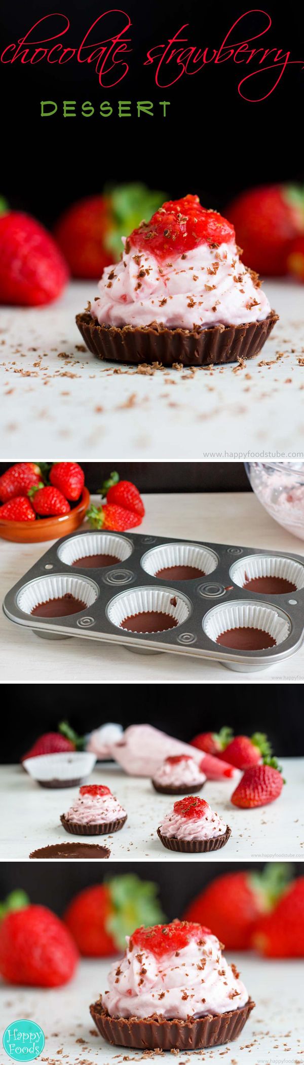 Mini Chocolate Strawberry Mousse Dessert