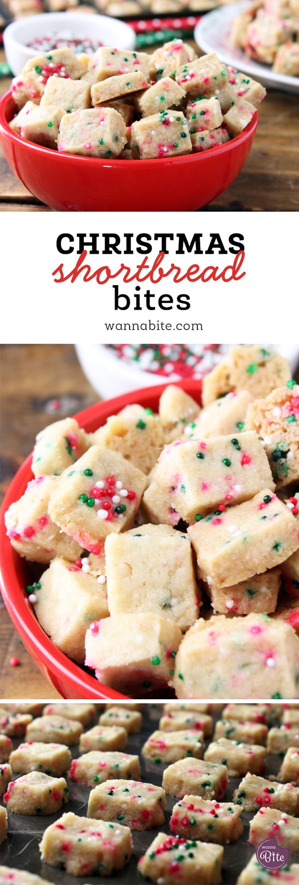 Mini Christmas Shortbread Bites