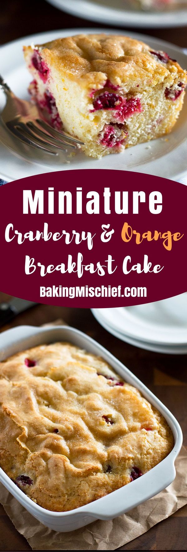 Mini Cranberry Breakfast Cake