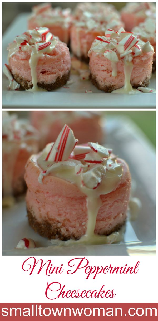 Mini Peppermint Cheesecakes