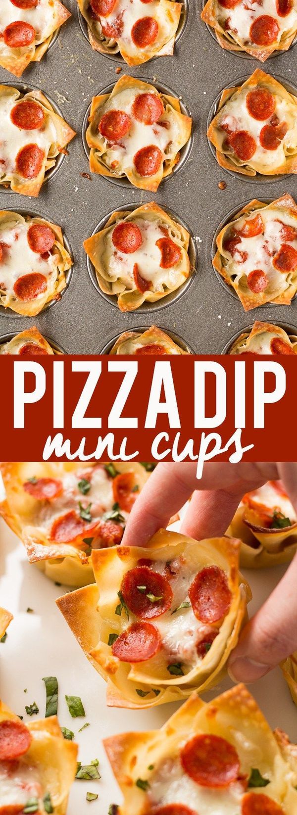 Mini Pizza Dip Cups