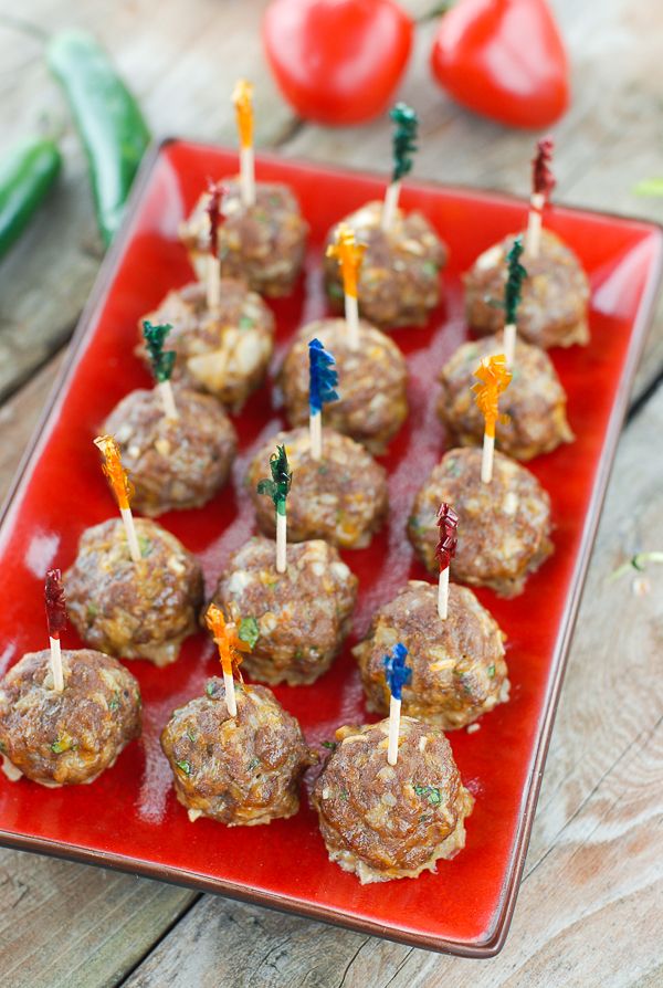 Mini Taco Meatballs (appetizer