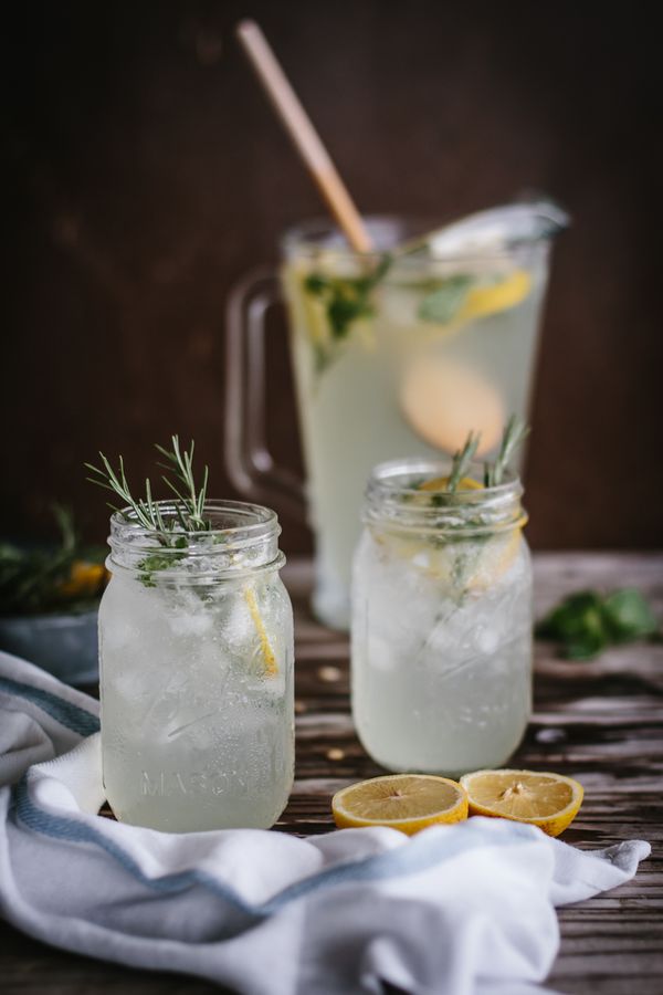 Mint and Rosemary Lemonade with Vanilla