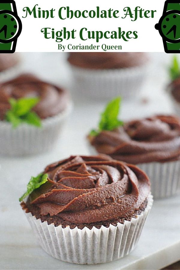 Mint Chocolate After Eight Cupcakes