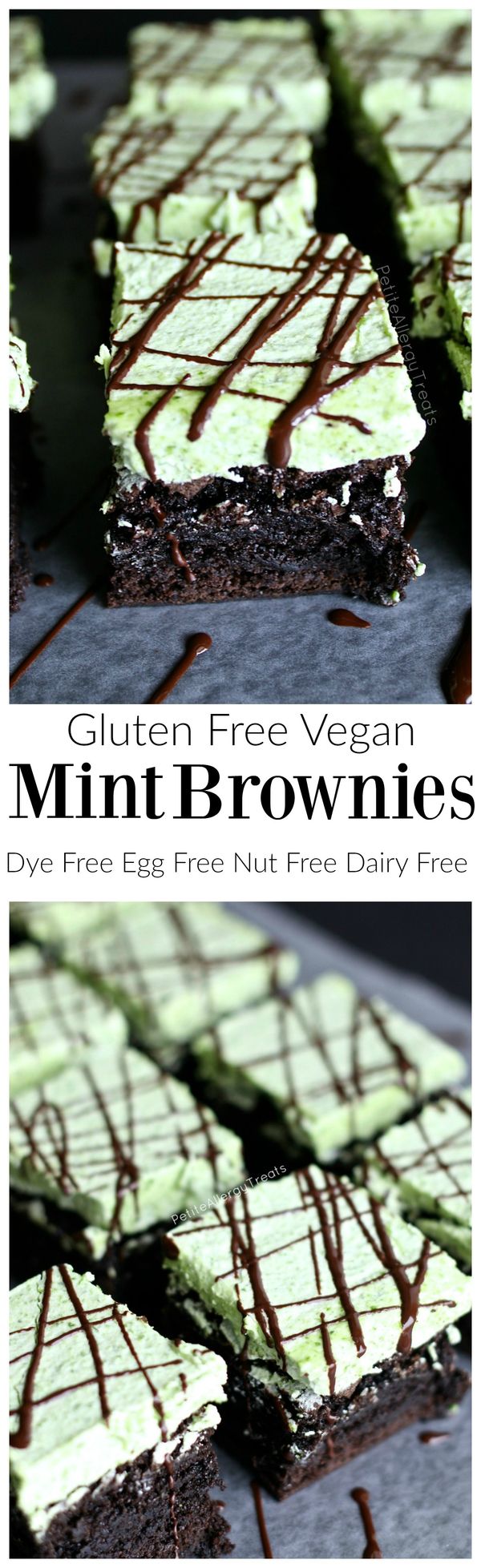 Mint Chocolate Brownies (gluten free Vegan