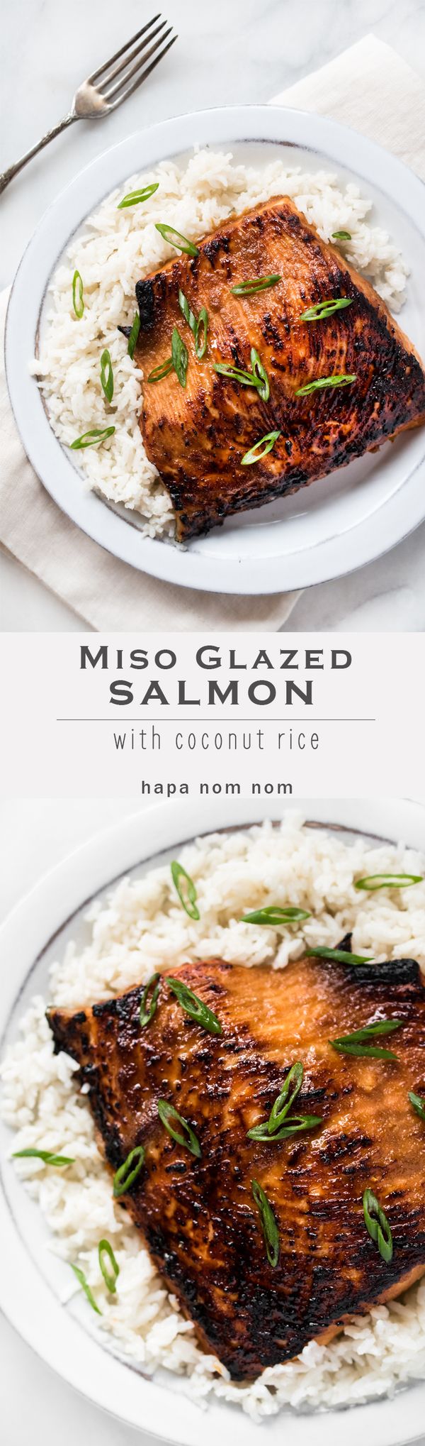 Miso Glazed Salmon with Coconut Rice