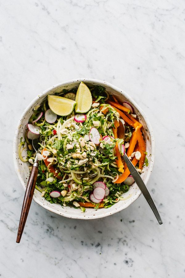 Miso-Orange Courgetti Salad