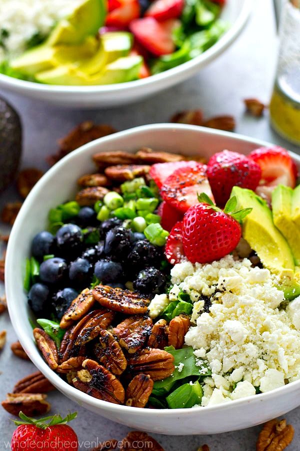 Mixed Berry Power Salad with Orange Poppyseed Dressing