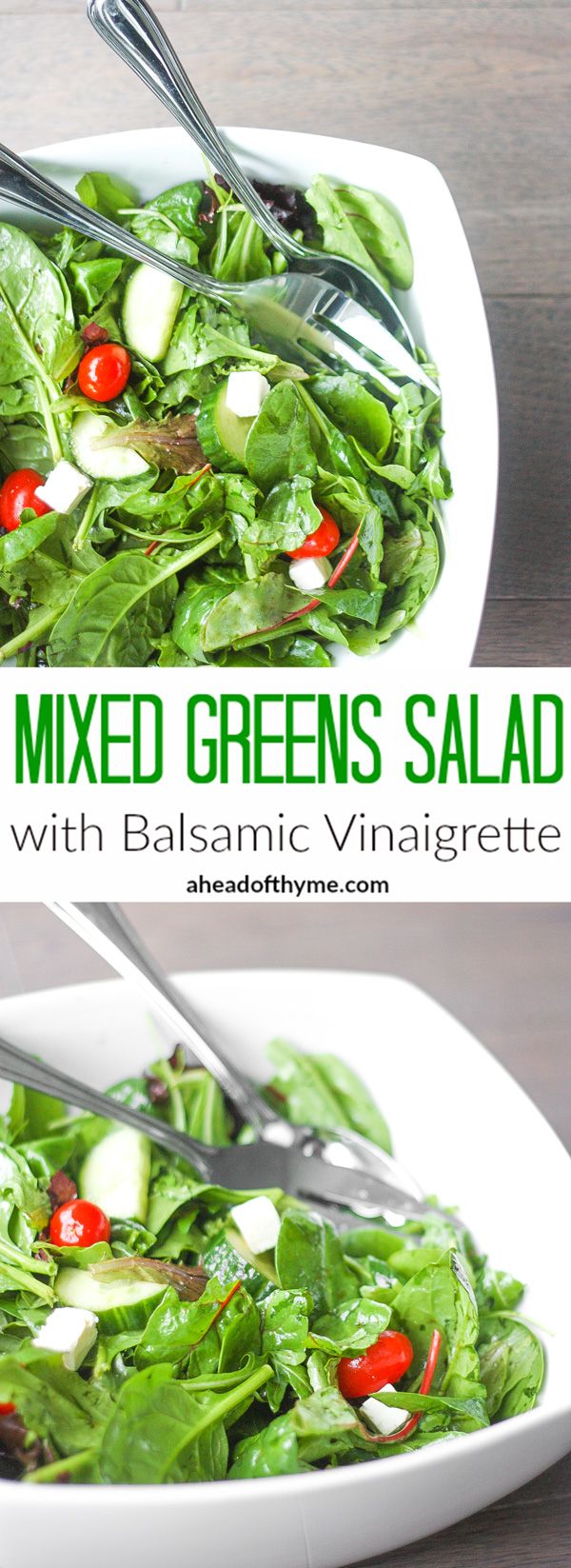 Mixed Greens Salad with Balsamic Vinaigrette