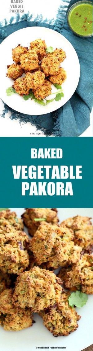 Mixed Vegetable Pakora Baked