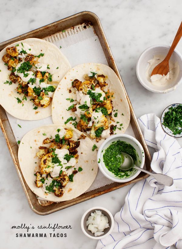 Molly's Cauliflower Shawarma Tacos