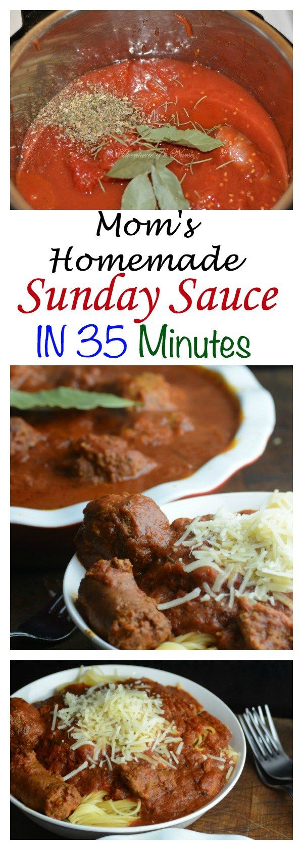 Mom's Sunday Sauce in 35 minutes