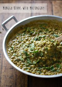 Monggo Beans with Malunggay (or Mung Bean Soup