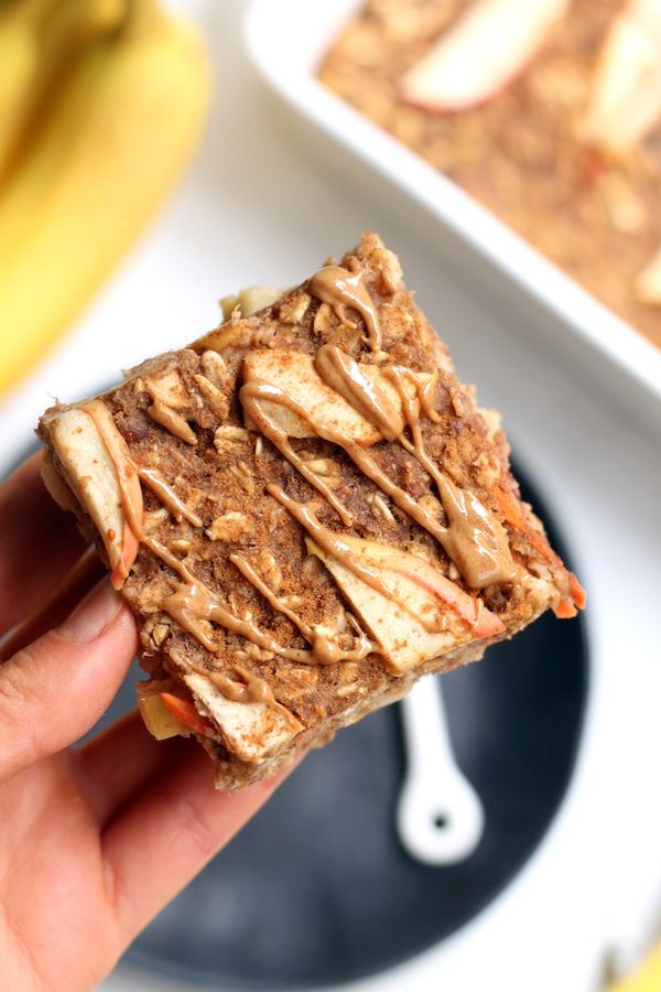 Morning Glory Baked Oatmeal Bars