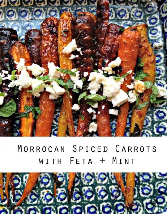 Moroccan Spiced Carrots with Feta and Mint