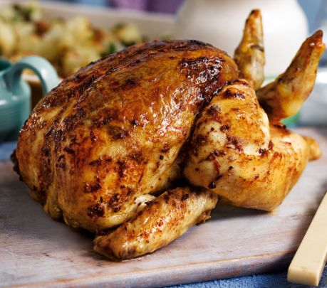 Moroccan-spiced roast chicken