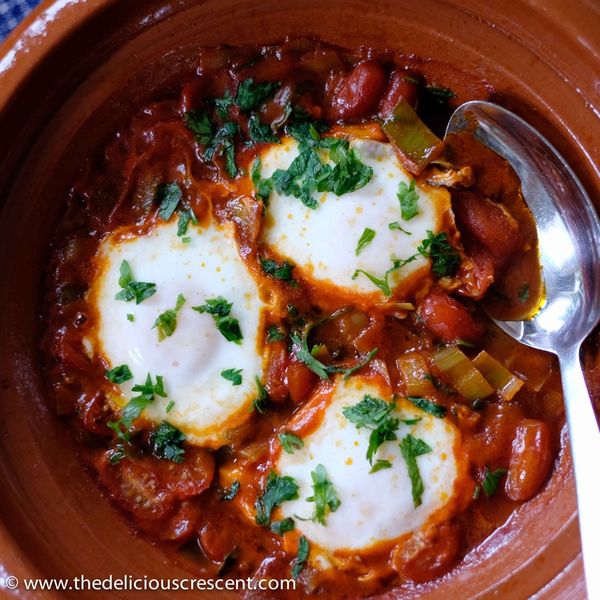 Moroccan Style Poached Eggs