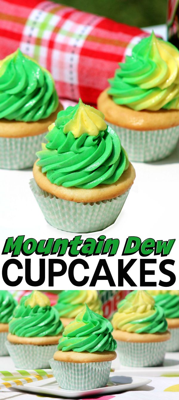 Mountain Dew Cupcake