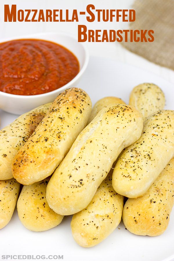 Mozzarella-Stuffed Italian Breadsticks