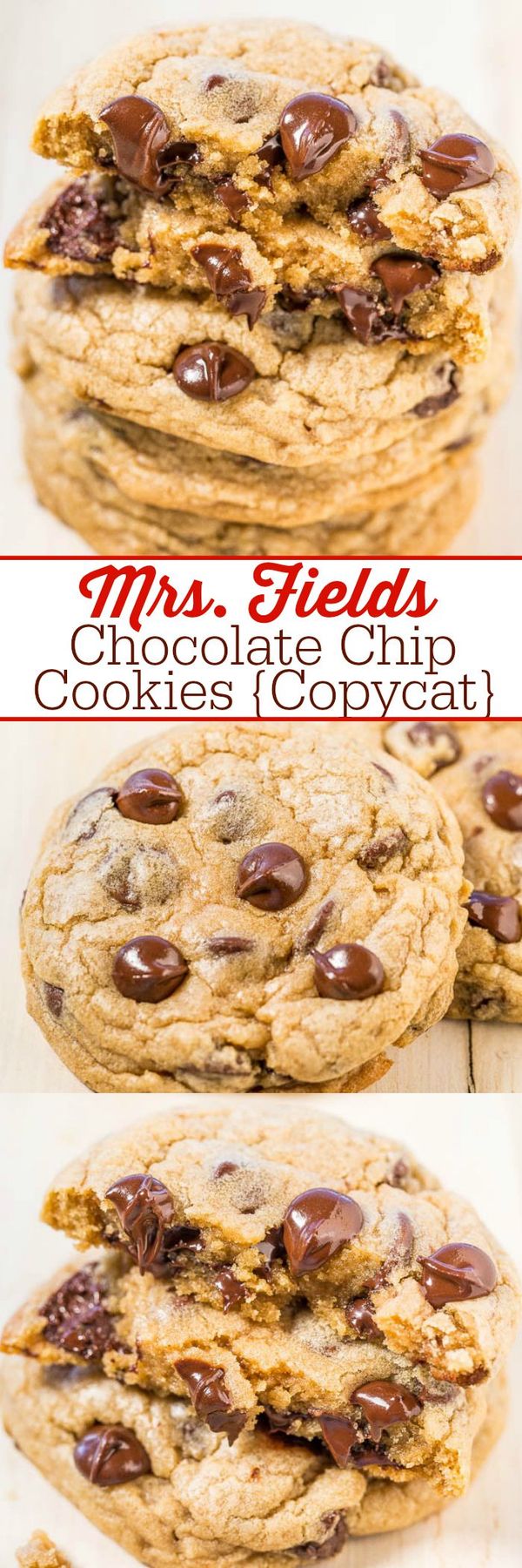 Mrs. Fields Chocolate Chip Cookies (Copycat