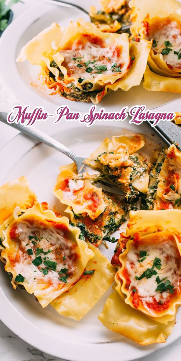 Muffin-Pan Spinach Lasagna