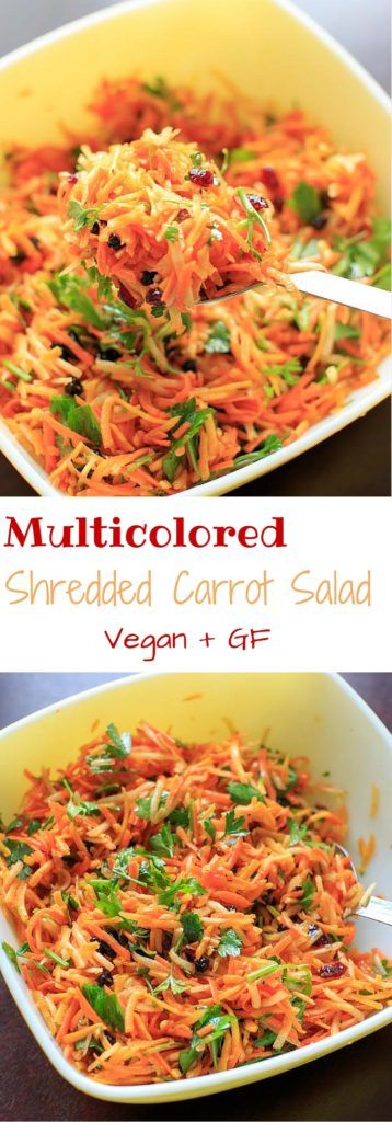 Multicolored Shredded Carrot Salad