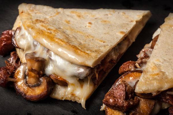 Mushroom and Chorizo Quesadillas