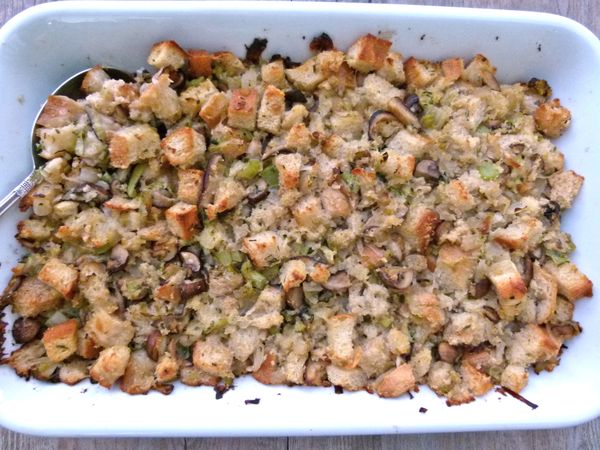 Mushroom and Leek Stuffing