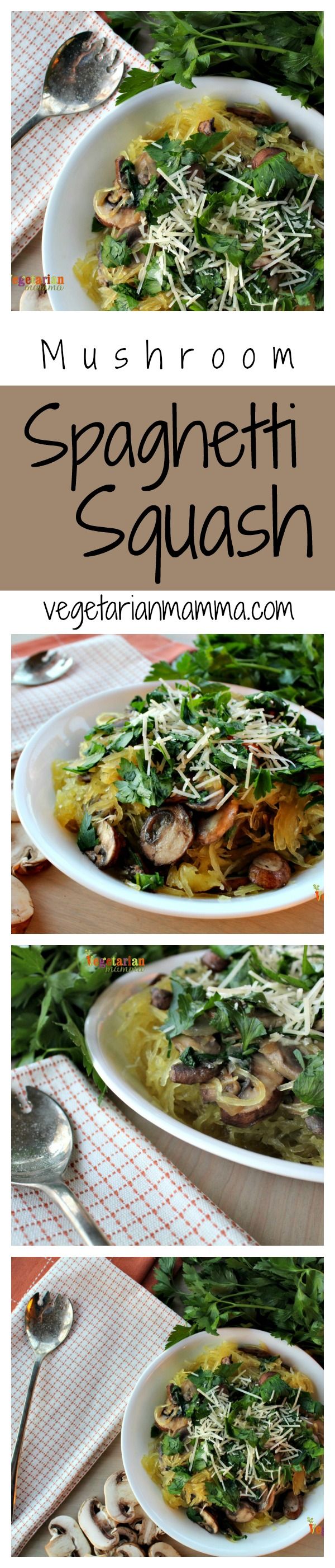 Mushroom Spaghetti Squash