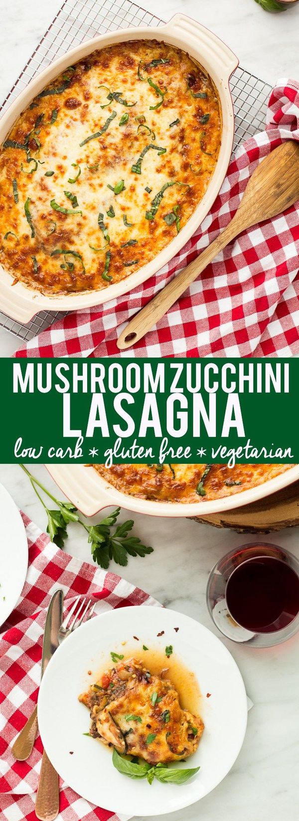 Mushroom Zucchini Lasagna