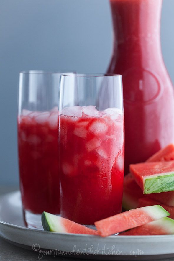 Naturally Sweetened Watermelon Raspberry Lemonade