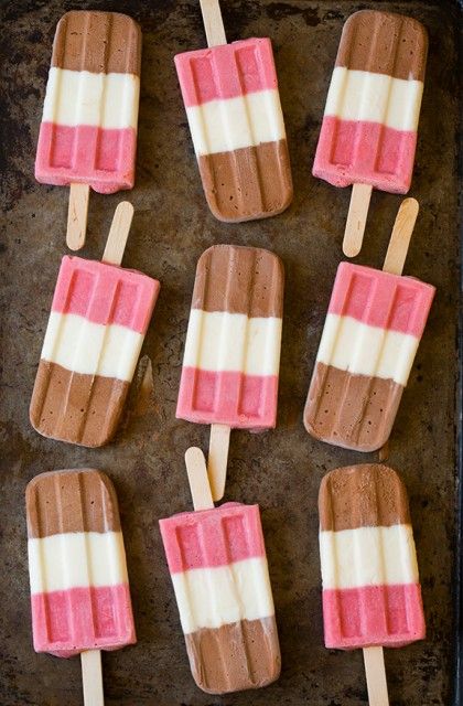 Neapolitan Popsicles