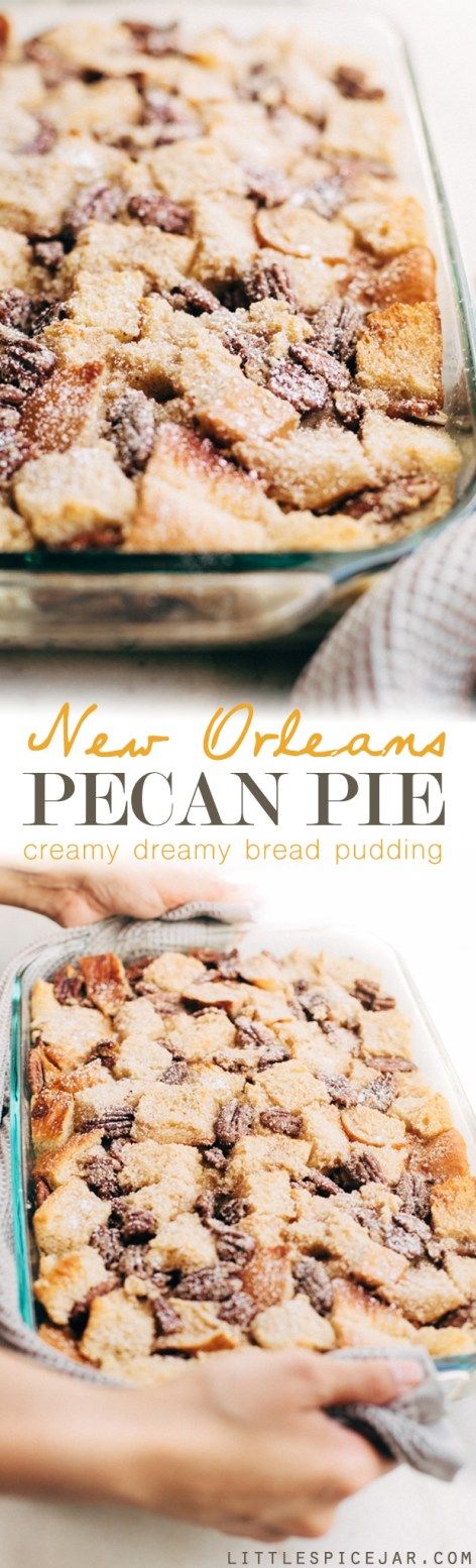 New Orleans Pecan Pie Bread Pudding