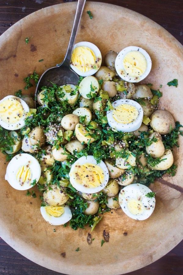 New Potato Salad with Eggs and Mustard