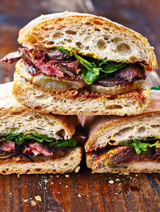 Next-level steak & onion sandwich