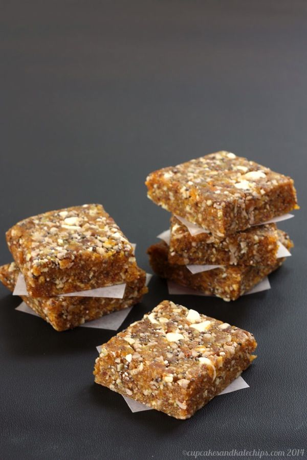 No-Bake Apricot Chia Energy Bars