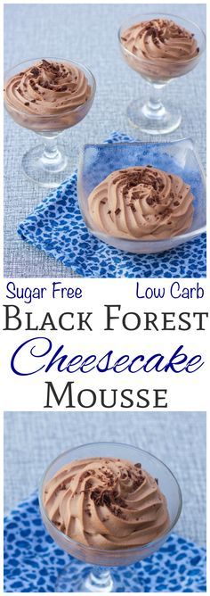 No Bake Black Forest Cheesecake Mousse