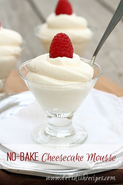 No-Bake Cheesecake Mousse