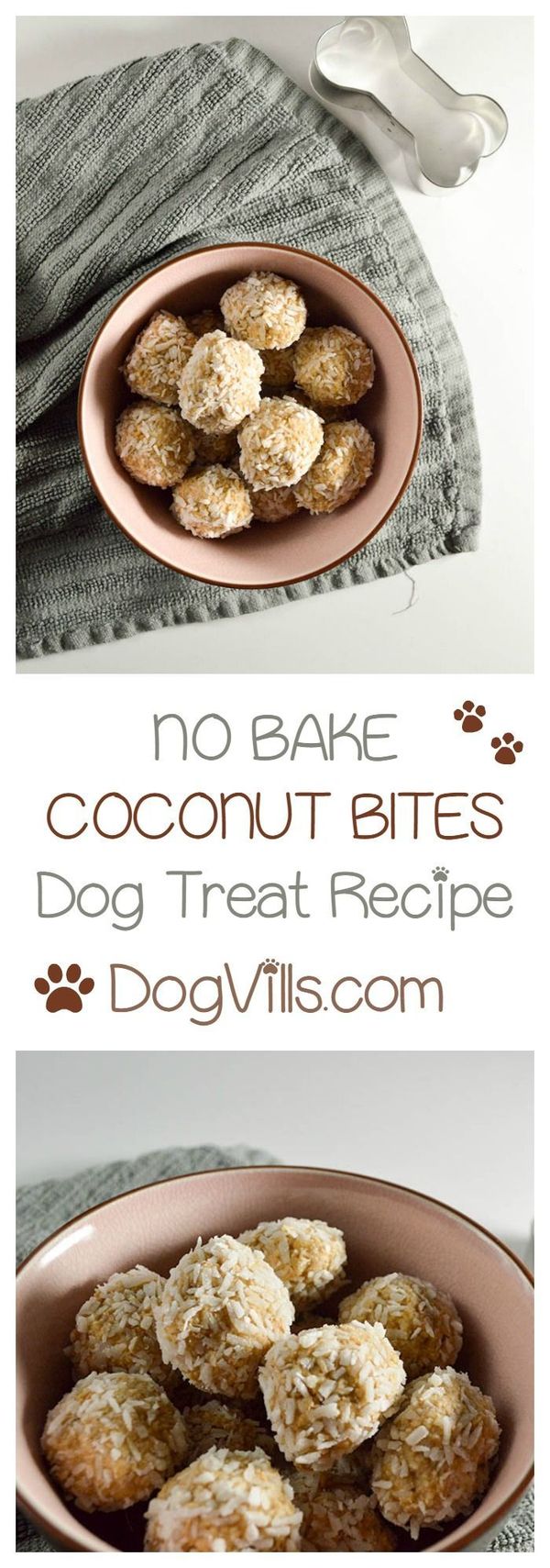 No bake coconut dog treat