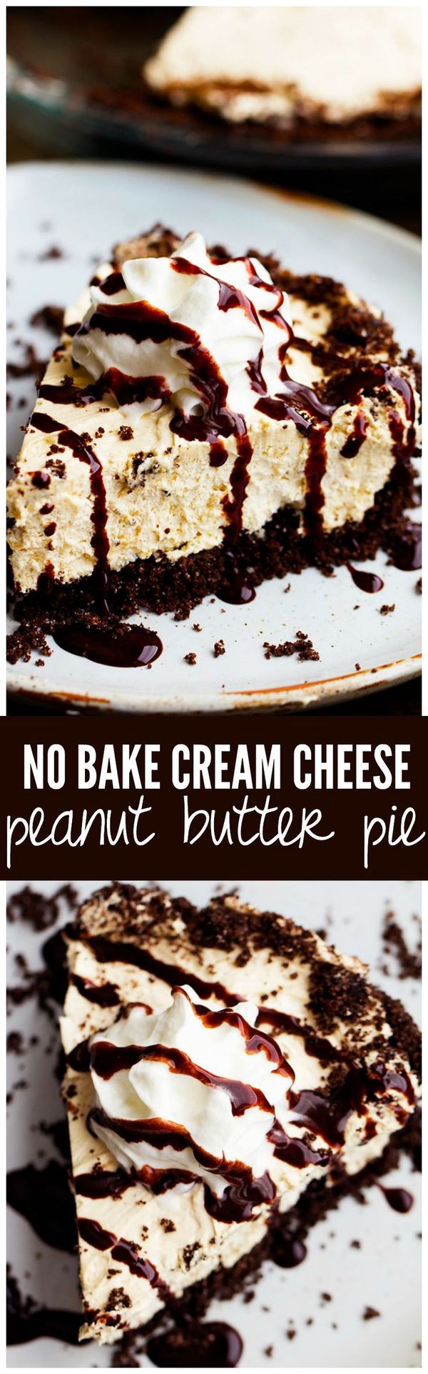 No Bake Cream Cheese Peanut Butter Pie